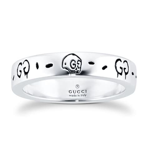 gucci ghost ring silver|More.